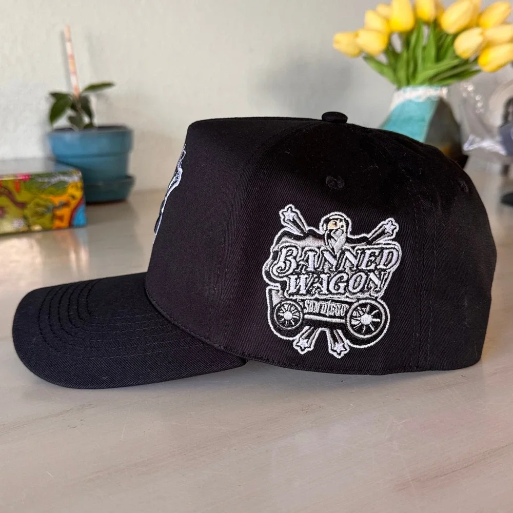 Banned Wagon San Diego Padres Fried Friars Black A-Frame Snapback Hat